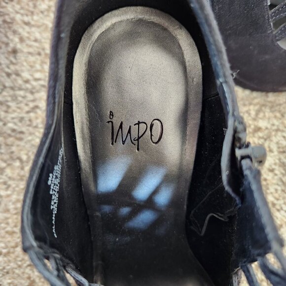 Impo Prince Black Lace Up Heels - Picture 6 of 9